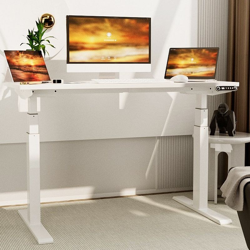 Cadru de birou electric dublu motorizat, inaltime reglabila 64-129 cm, memorare 4 pozitii, lungime 102 - 145 cm - imagine 12
